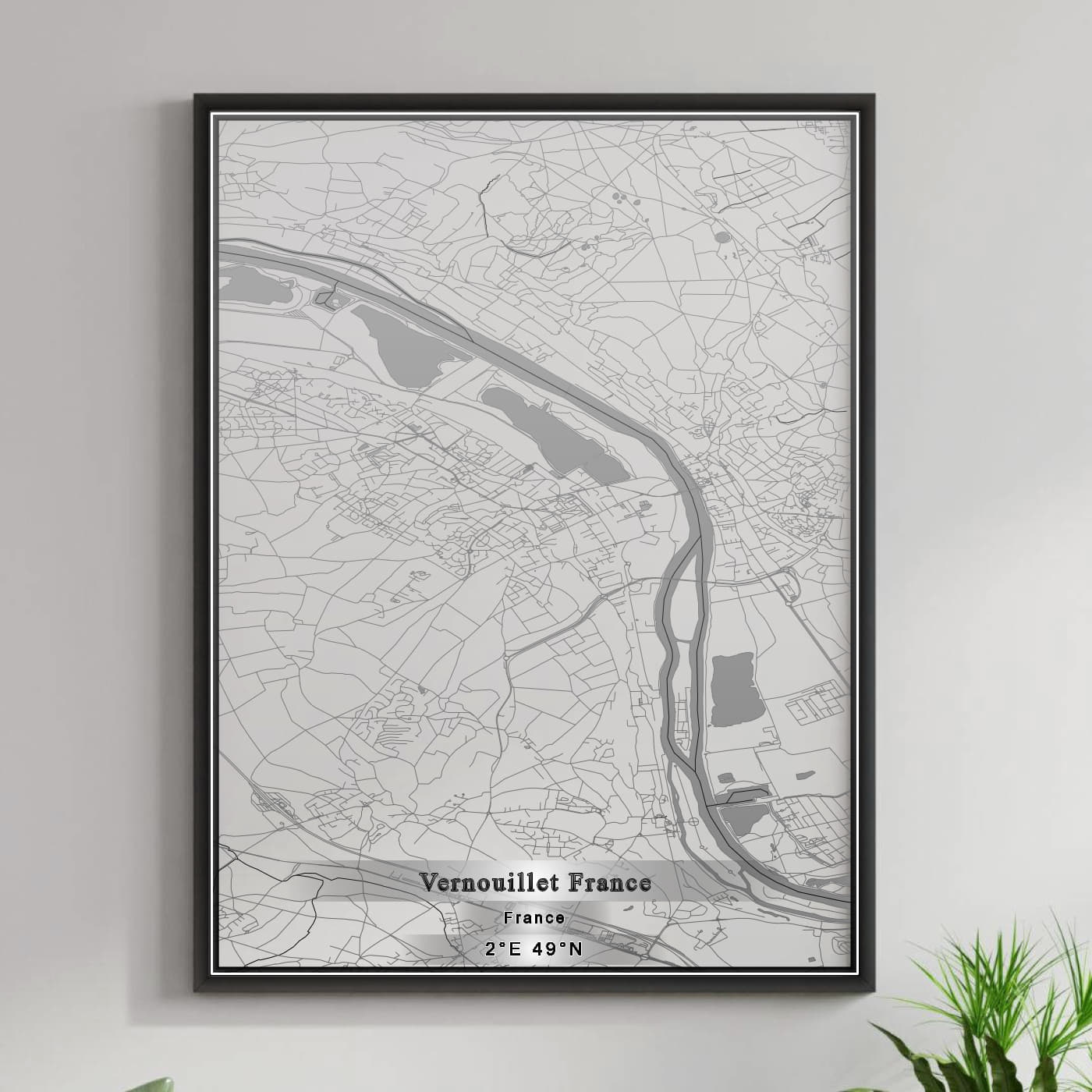 ROAD MAP OF VERNOUILLET FRANCE, FRANCE BY MAPBAKES