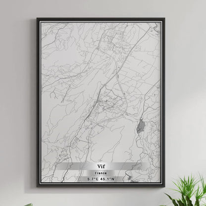 ROAD MAP OF VIF, FRANCE BY MAPBAKES