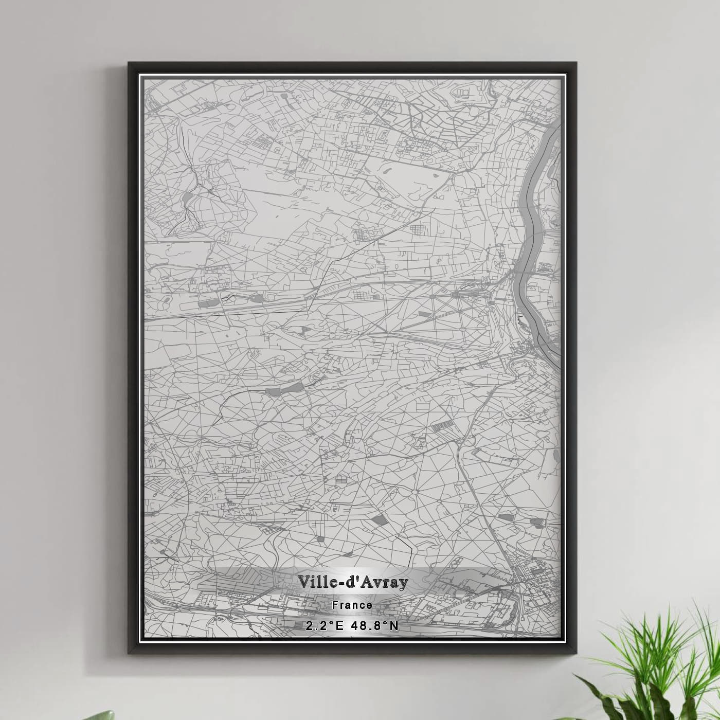 ROAD MAP OF VILLE-D'AVRAY, FRANCE BY MAPBAKES