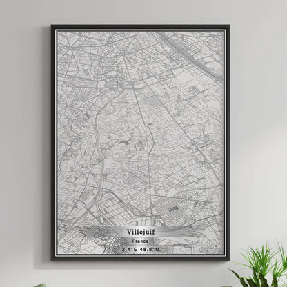 ROAD MAP OF VILLEJUIF, FRANCE BY MAPBAKES