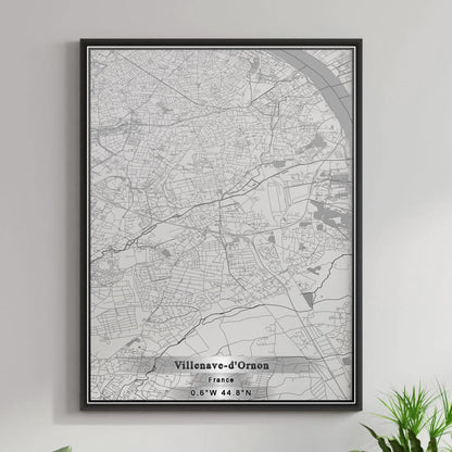 ROAD MAP OF VILLENAVE-D'ORNON, FRANCE BY MAPBAKES