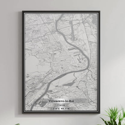 ROAD MAP OF VILLENEUVE-LE-ROI, FRANCE BY MAPBAKES