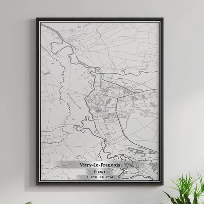 ROAD MAP OF VITRY-LE-FRANCOIS, FRANCE BY MAPBAKES