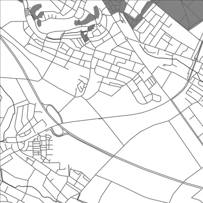 ROAD MAP OF BAD SODEN AM TAUNUS, GERMANY BY MAPBAKES