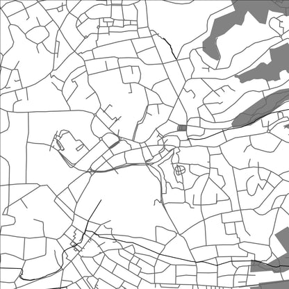 ROAD MAP OF BERGISCH GLADBACH, GERMANY BY MAPBAKES
