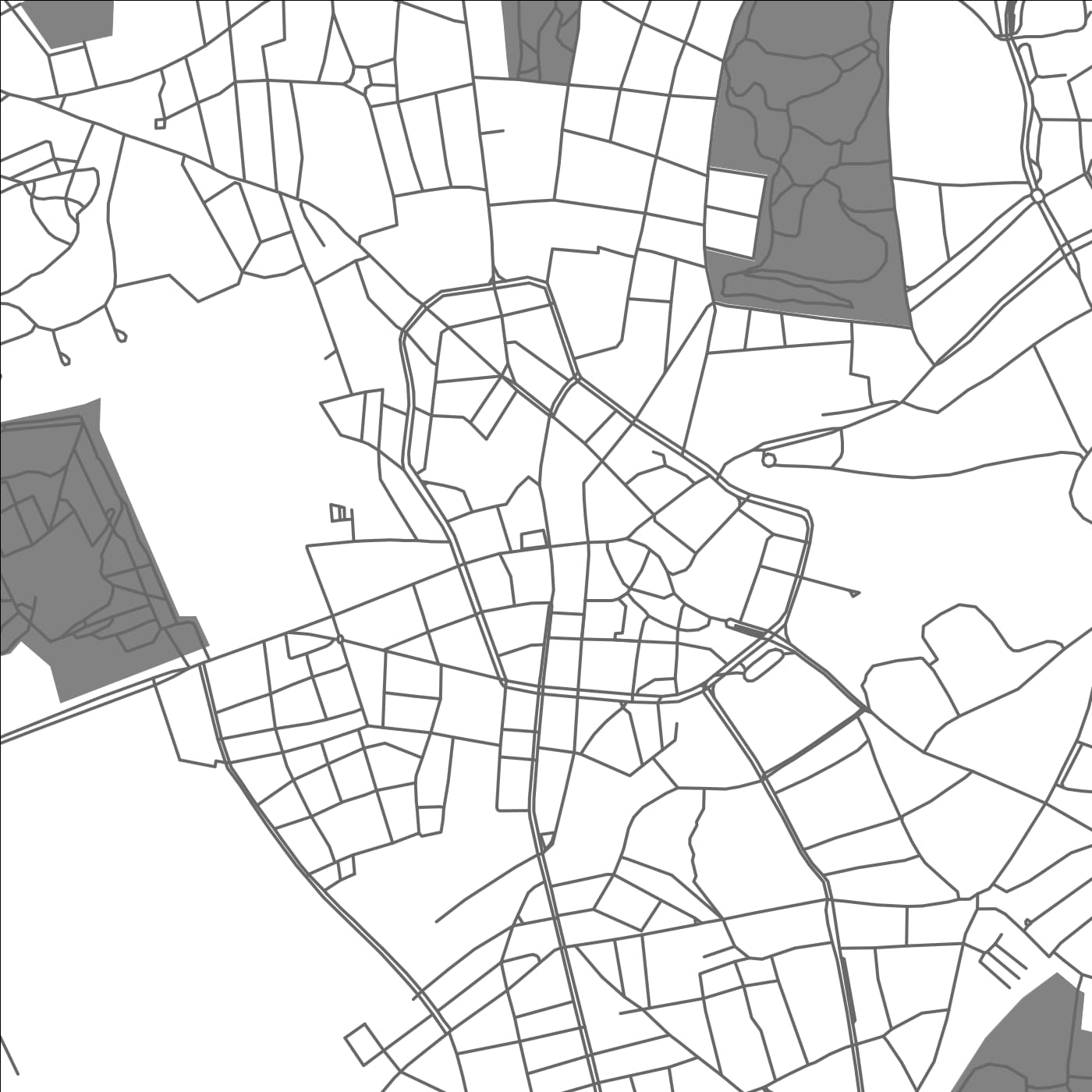 ROAD MAP OF BOCHUM, GERMANY BY MAPBAKES