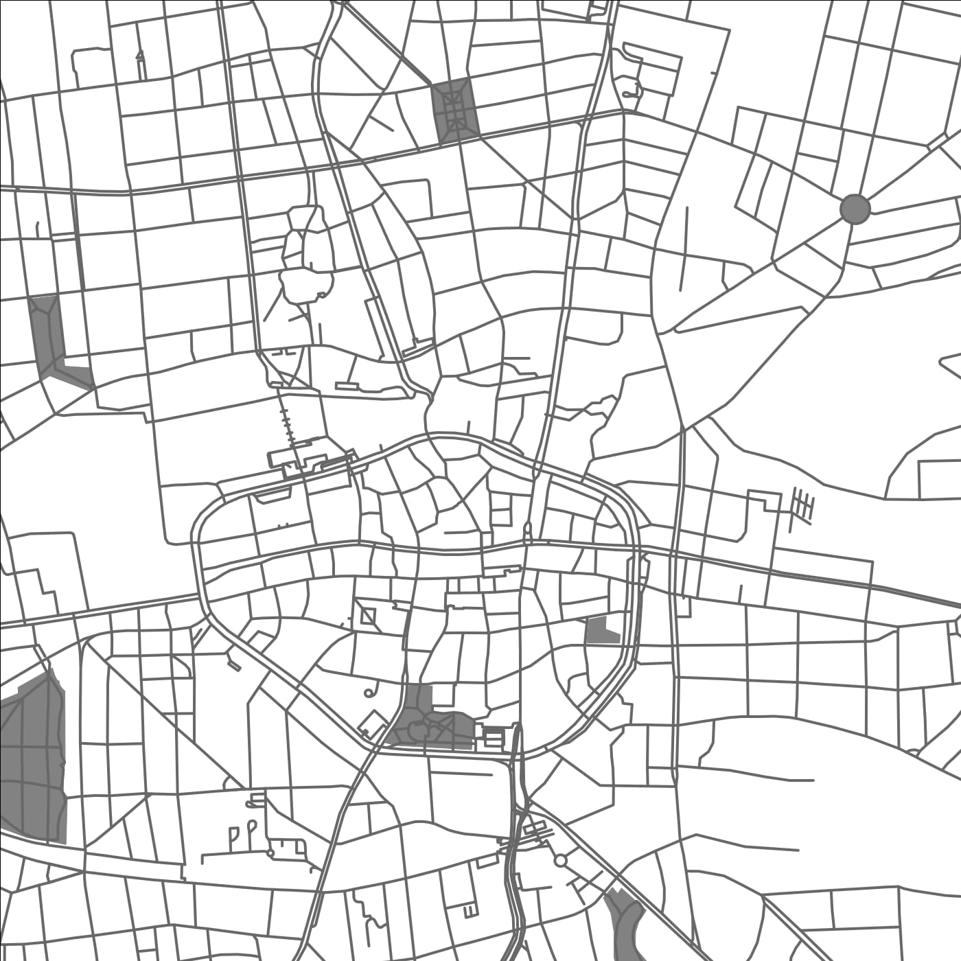 ROAD MAP OF DORTMUND, GERMANY BY MAPBAKES