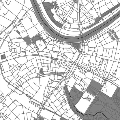 ROAD MAP OF DRESDEN, GERMANY BY MAPBAKES