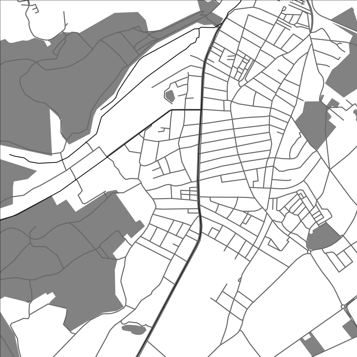 ROAD MAP OF EICHENAU, GERMANY BY MAPBAKES