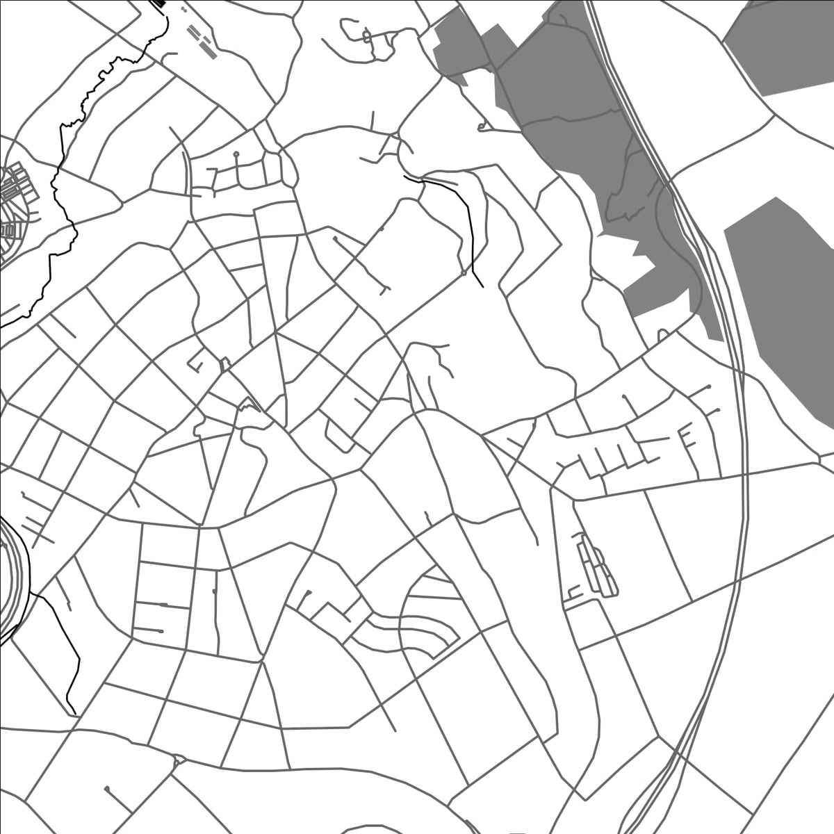 ROAD MAP OF EILENDORF, GERMANY BY MAPBAKES