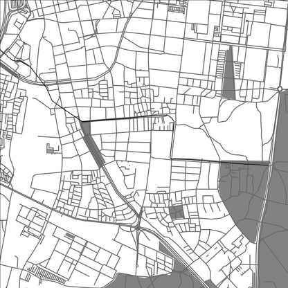 ROAD MAP OF ERLANGEN, GERMANY BY MAPBAKES
