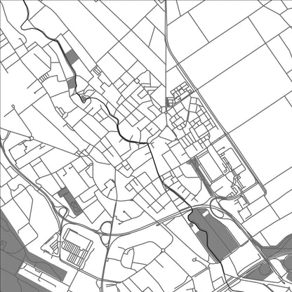 ROAD MAP OF ESCHBORN, GERMANY BY MAPBAKES