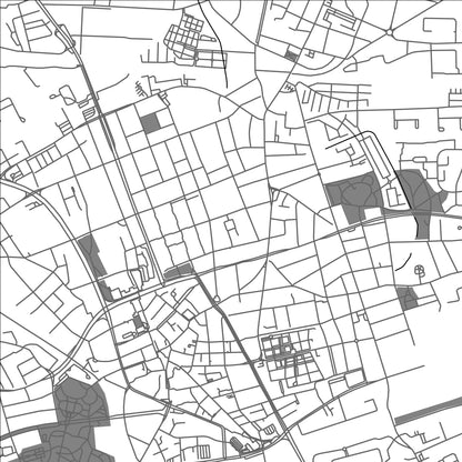 ROAD MAP OF GELSENKIRCHEN, GERMANY BY MAPBAKES