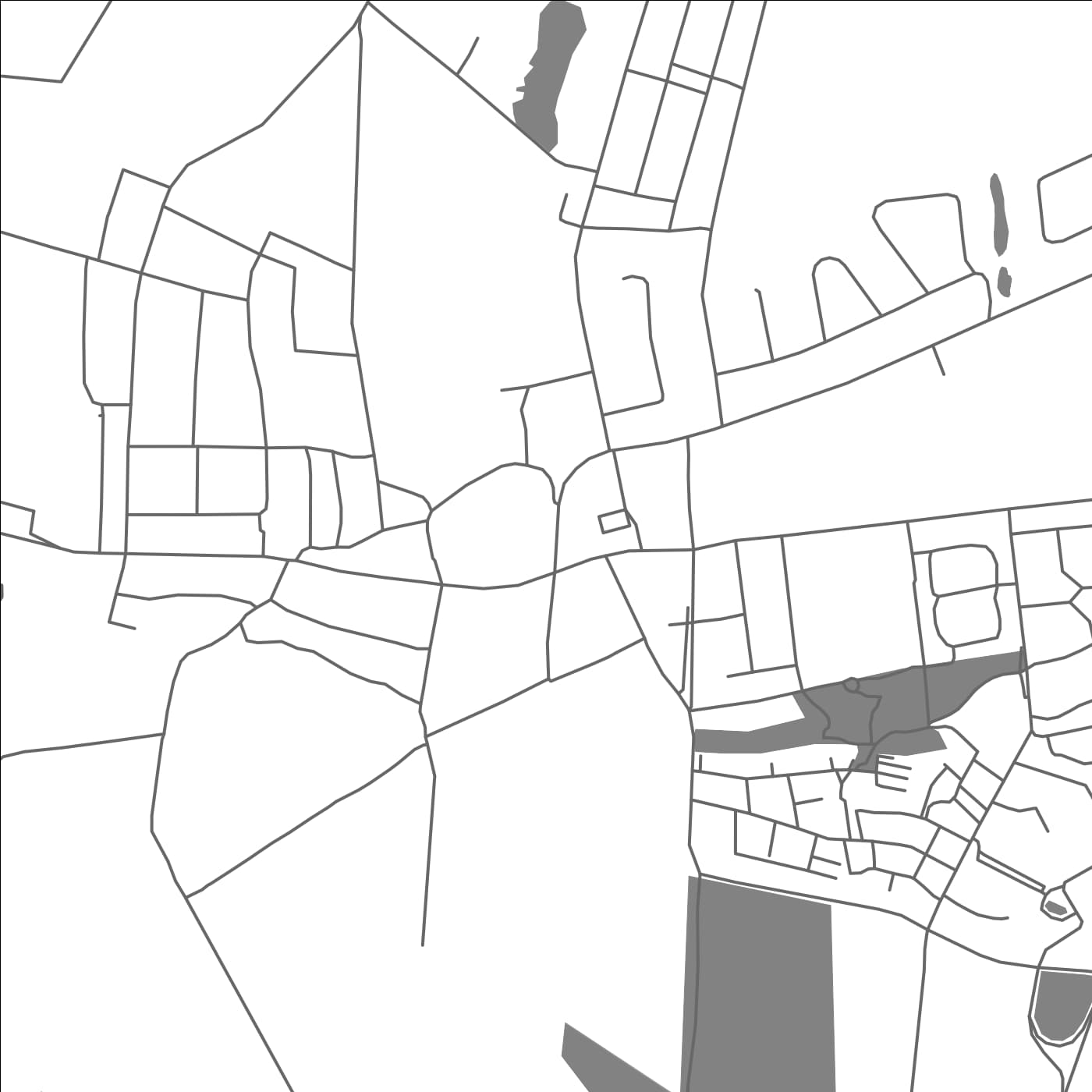 ROAD MAP OF GLINDE, GERMANY BY MAPBAKES