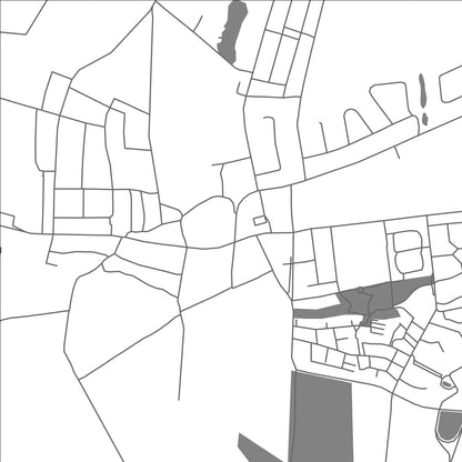 ROAD MAP OF GLINDE, GERMANY BY MAPBAKES