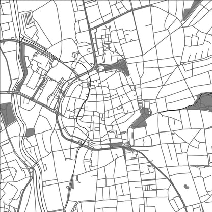 ROAD MAP OF GOTTINGEN, GERMANY BY MAPBAKES