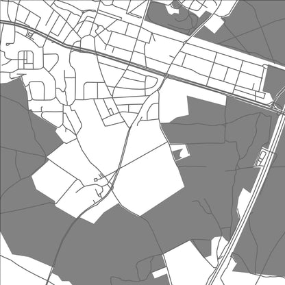 ROAD MAP OF HAAR, GERMANY BY MAPBAKES