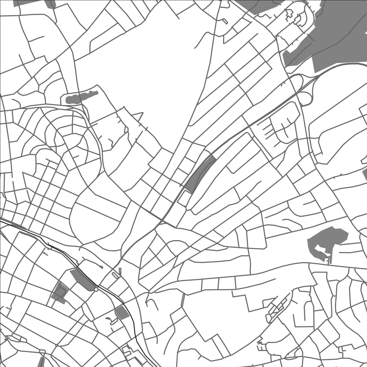 ROAD MAP OF HAGEN, GERMANY BY MAPBAKES