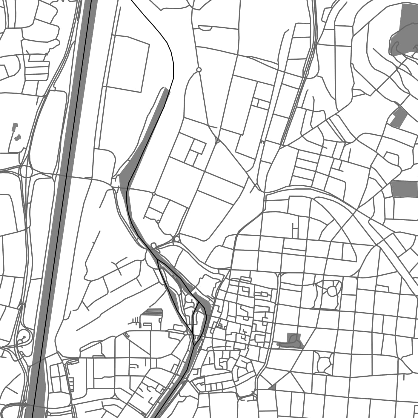 ROAD MAP OF HEILBRONN, GERMANY BY MAPBAKES