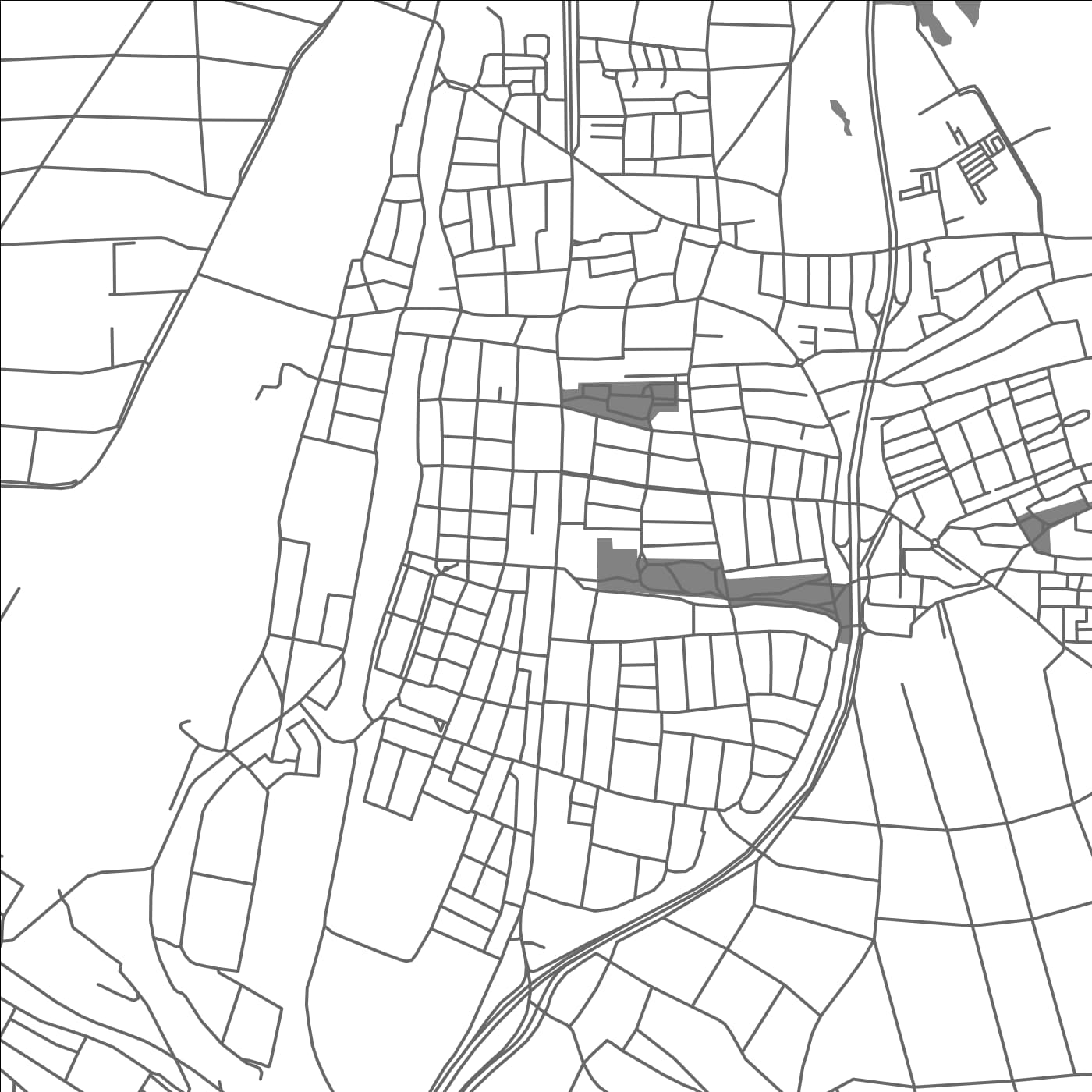 ROAD MAP OF KORNWESTHEIM, GERMANY BY MAPBAKES