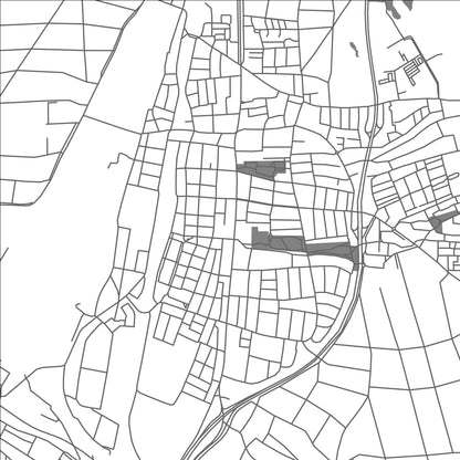 ROAD MAP OF KORNWESTHEIM, GERMANY BY MAPBAKES