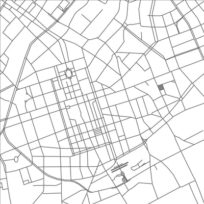 ROAD MAP OF KREFELD, GERMANY BY MAPBAKES