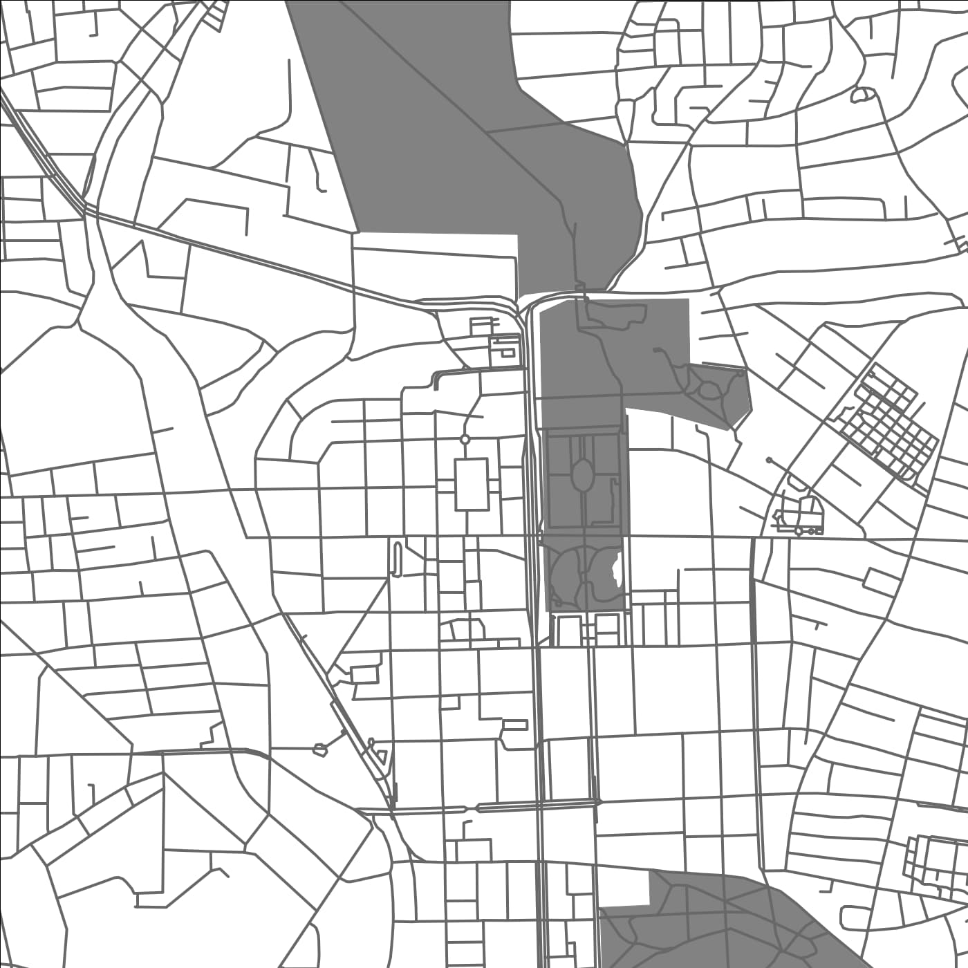 ROAD MAP OF LUDWIGSBURG, GERMANY BY MAPBAKES