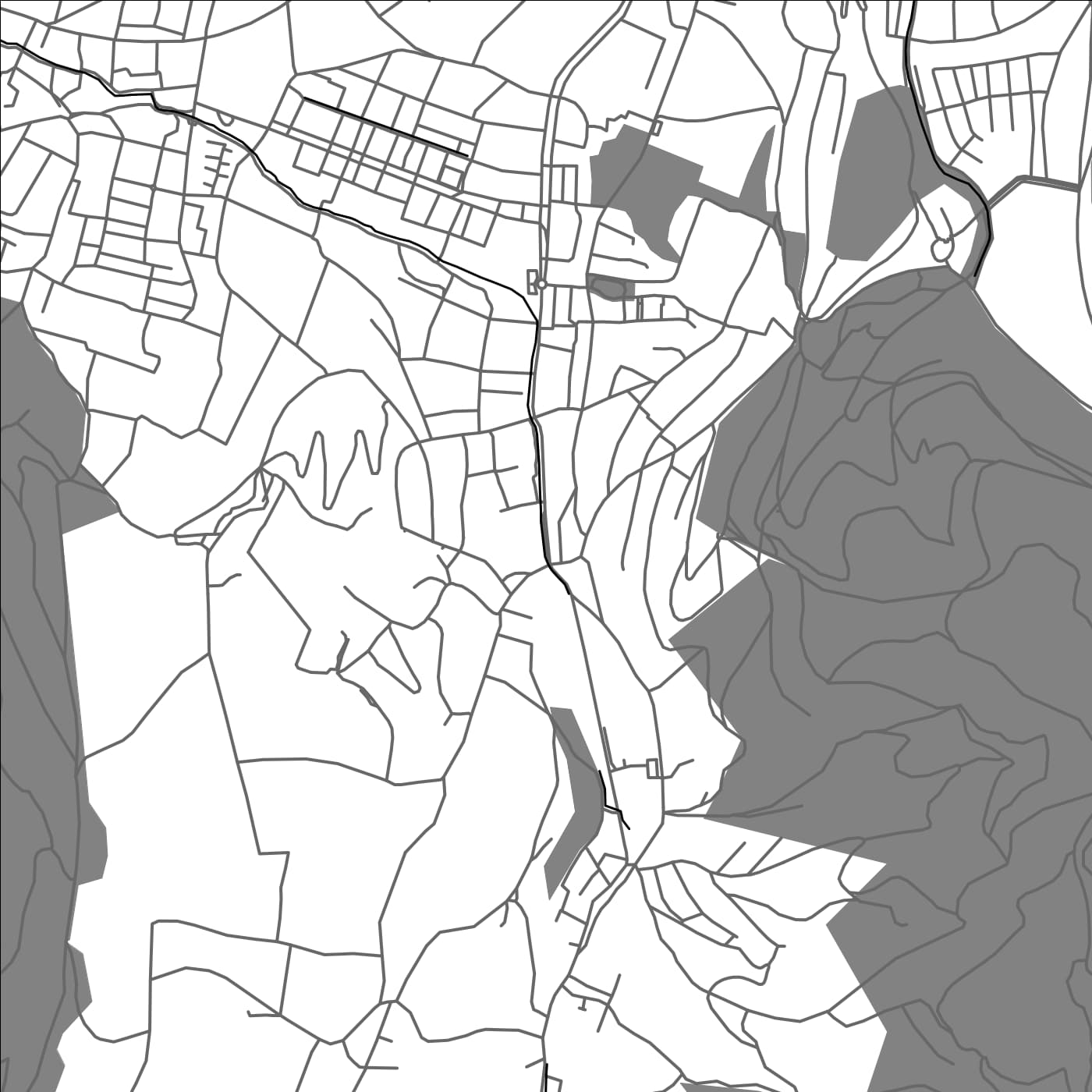 ROAD MAP OF MERZHAUSEN, GERMANY BY MAPBAKES