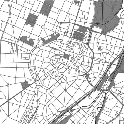 ROAD MAP OF MUNICH, GERMANY BY MAPBAKES