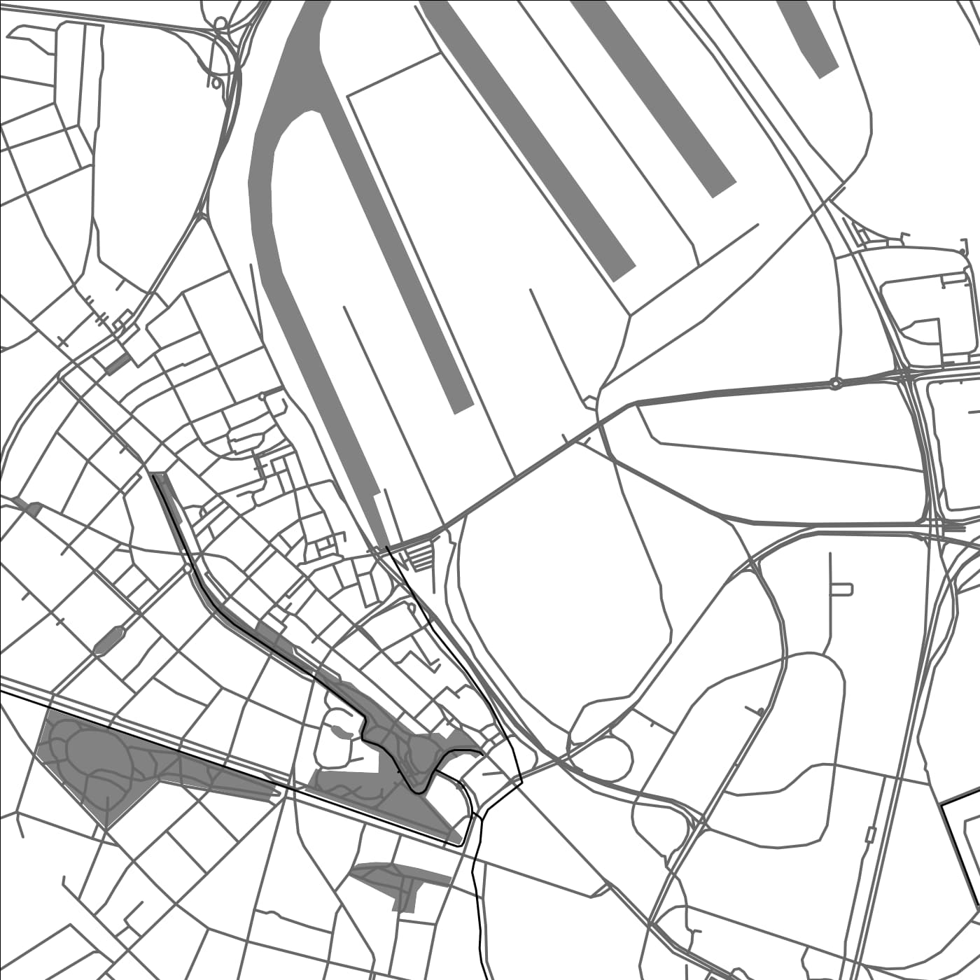 ROAD MAP OF NEUSS, GERMANY BY MAPBAKES