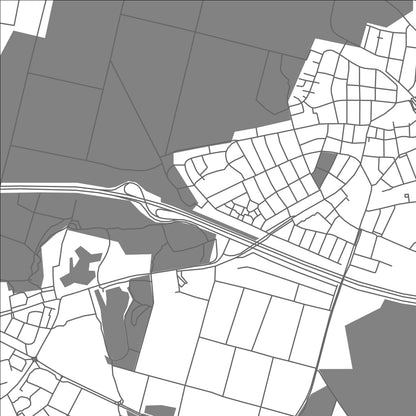 ROAD MAP OF OBERTSHAUSEN, GERMANY BY MAPBAKES