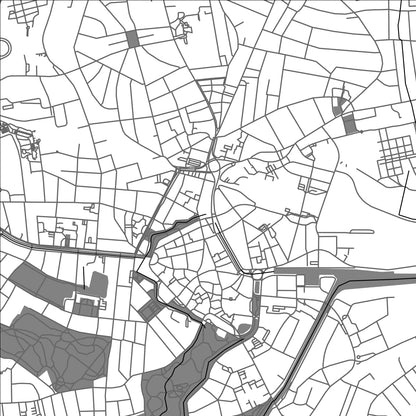 ROAD MAP OF OLDENBURG, GERMANY BY MAPBAKES