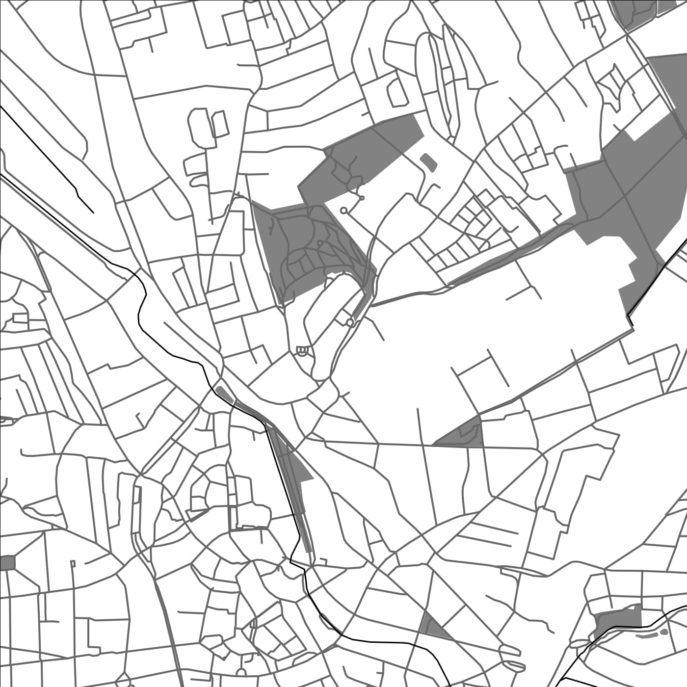 ROAD MAP OF OSNABRUCK, GERMANY BY MAPBAKES