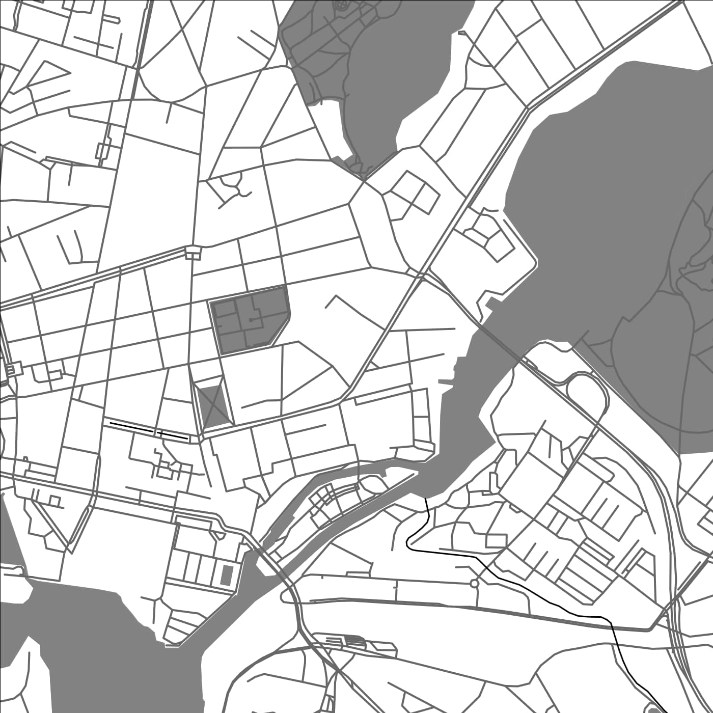 ROAD MAP OF POTSDAM, GERMANY BY MAPBAKES