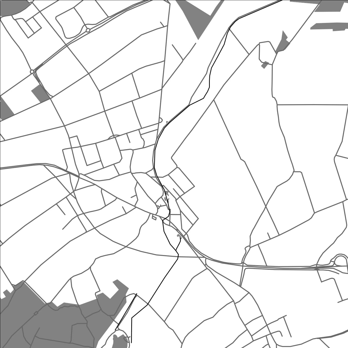 ROAD MAP OF PUCHHEIM, GERMANY BY MAPBAKES