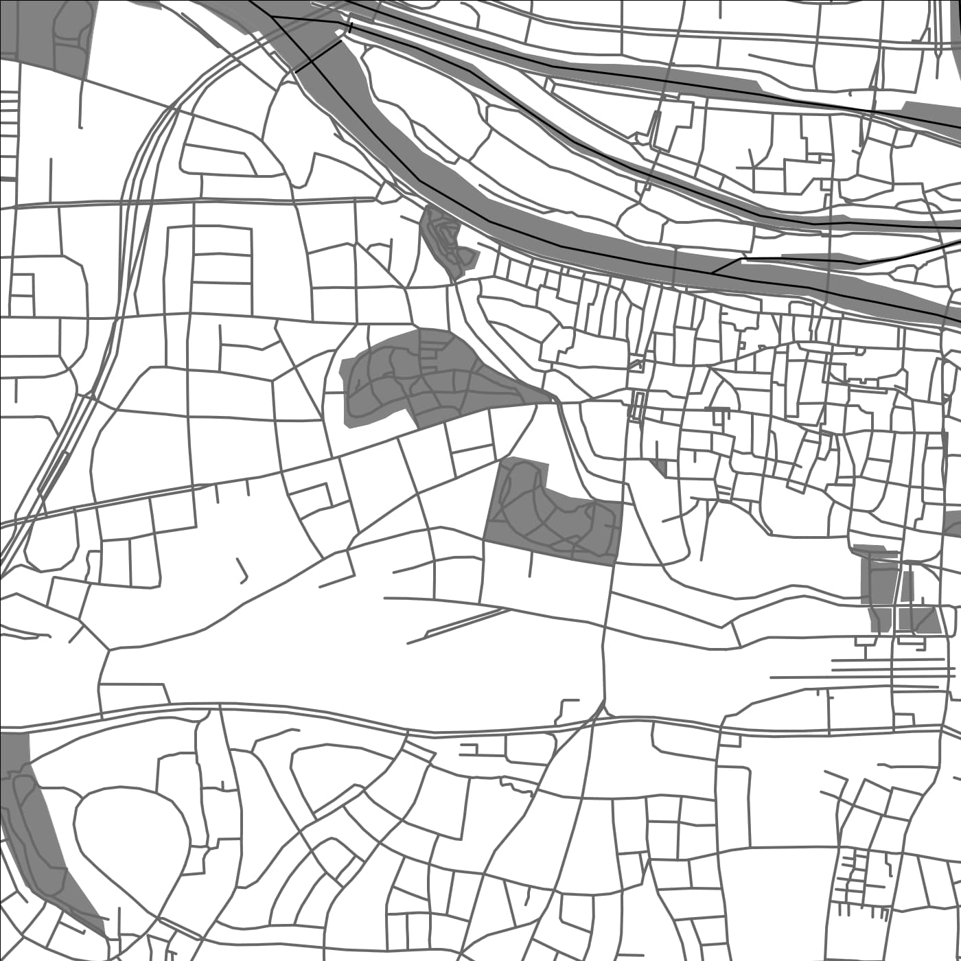 ROAD MAP OF REGENSBURG, GERMANY BY MAPBAKES