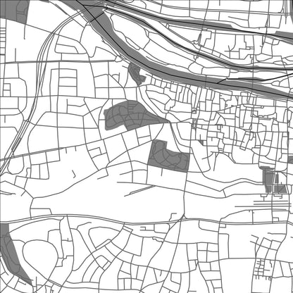 ROAD MAP OF REGENSBURG, GERMANY BY MAPBAKES