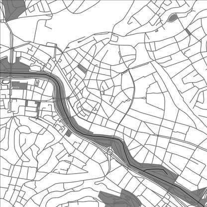 ROAD MAP OF SAARBRUCKEN, GERMANY BY MAPBAKES