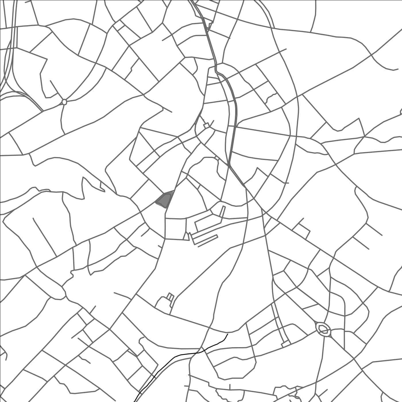 ROAD MAP OF SOLINGEN, GERMANY BY MAPBAKES