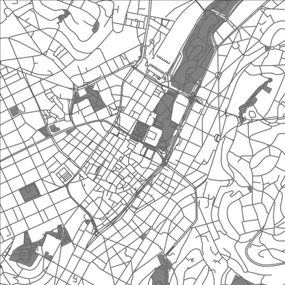 ROAD MAP OF STUTTGART, GERMANY BY MAPBAKES