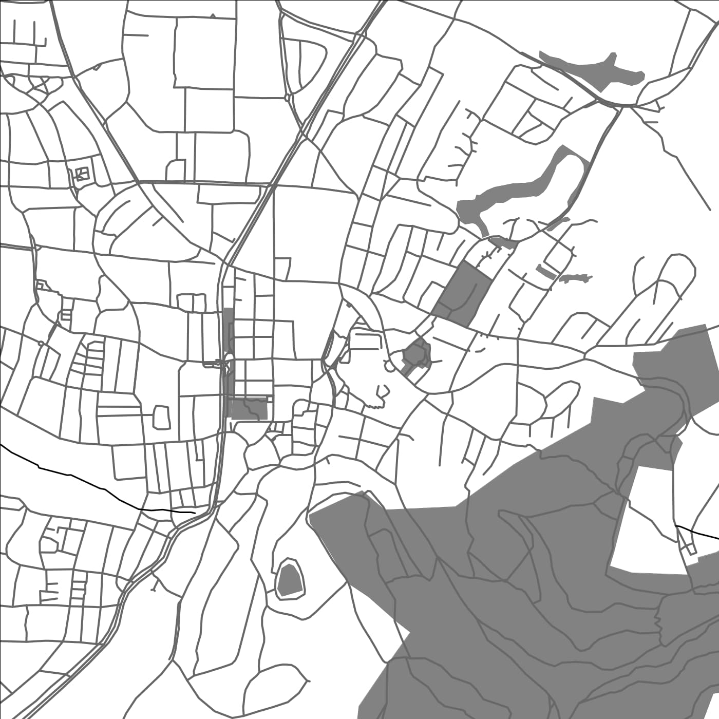 ROAD MAP OF WEINGARTEN, GERMANY BY MAPBAKES