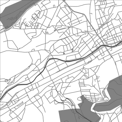 ROAD MAP OF WUPPERTAL, GERMANY BY MAPBAKES