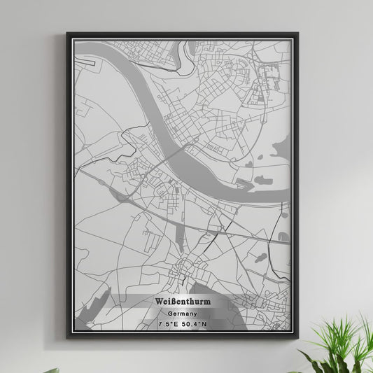 ROAD MAP OF WEISSENTHURM, GERMANY BY MAPBAKES