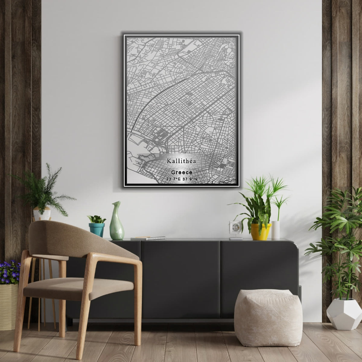 ROAD MAP OF KALLITHÉA, GREECE BY MAPAKES