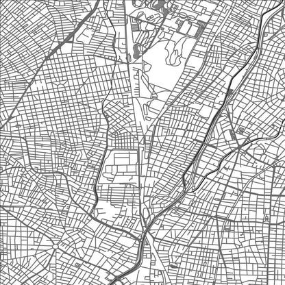 ROAD MAP OF ÁGIOI ANÁRGYROI, GREECE BY MAPAKES