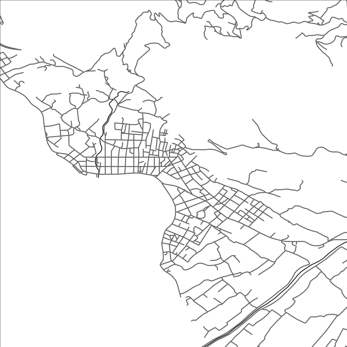 ROAD MAP OF AGRIÁ, GREECE BY MAPAKES