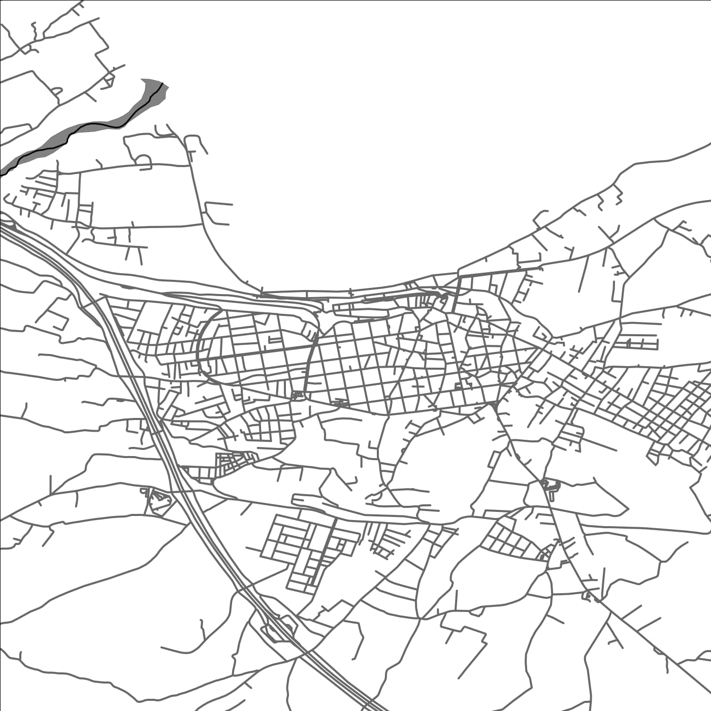 ROAD MAP OF AÍGIO, GREECE BY MAPAKES