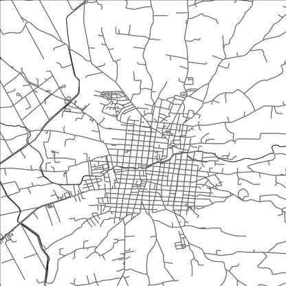 ROAD MAP OF AMALIÁDA, GREECE BY MAPAKES