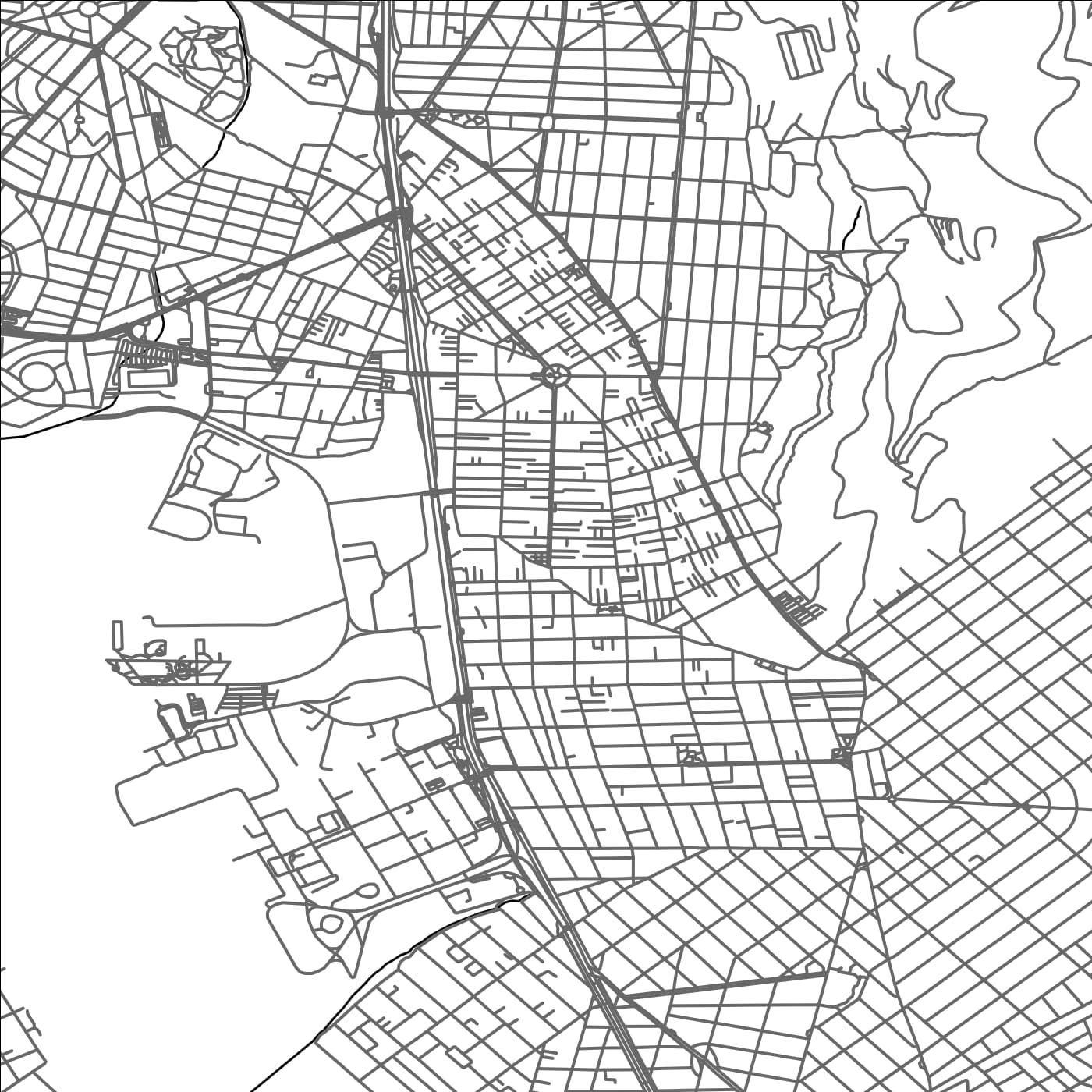 ROAD MAP OF ARGYROÚPOLI, GREECE BY MAPAKES