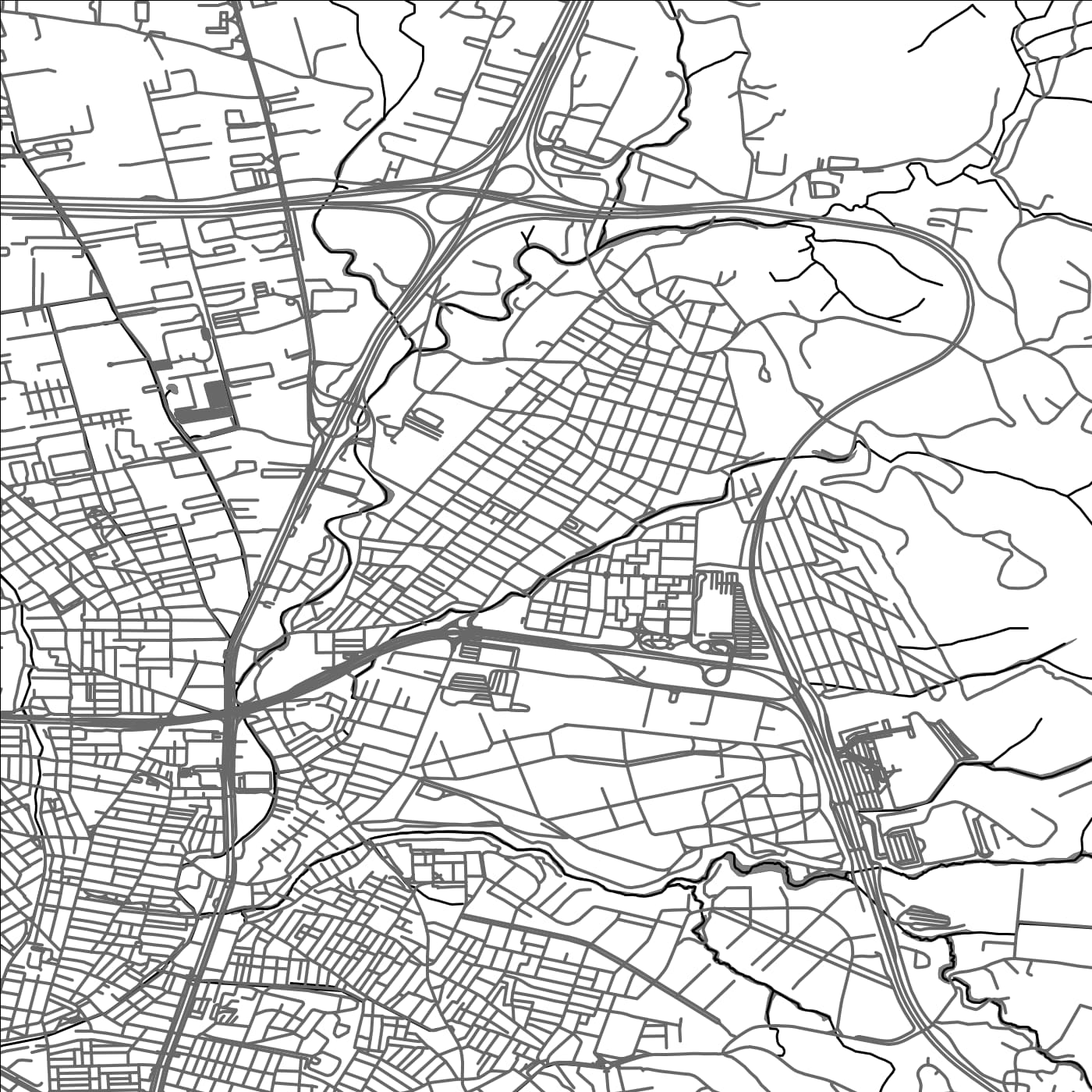 ROAD MAP OF EFKARPÍA, GREECE BY MAPAKES